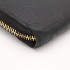 Louis Vuitton Monogram Empreinte Zippy Wallet Zip Around Leather Noir Black — view 3