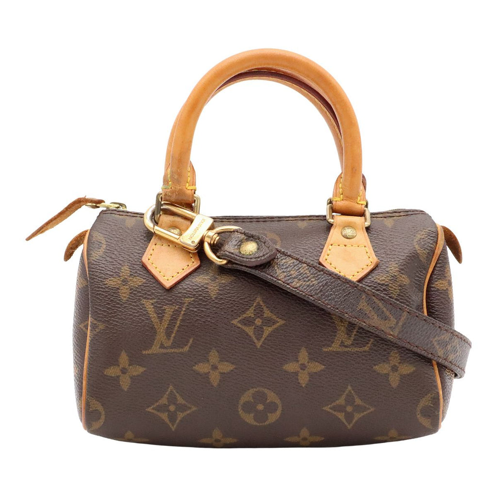 Louis Vuitton Monogram Mini Speedy Mini Bag Pouch Case 2-Way