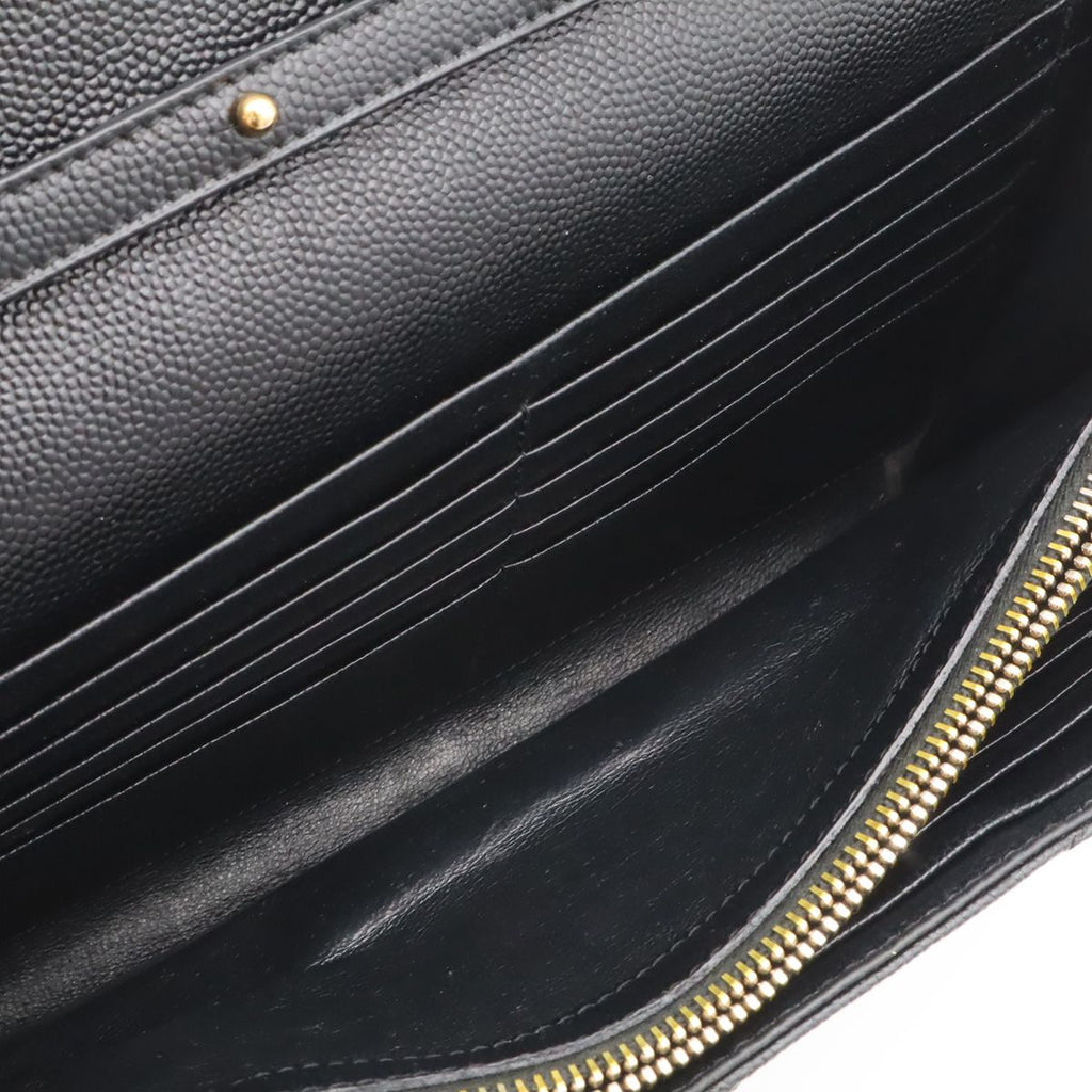 Saint Laurent Paris YSL Cassandra Chain Shoulder Bag 2-Way Clutch Leather Black — view 8