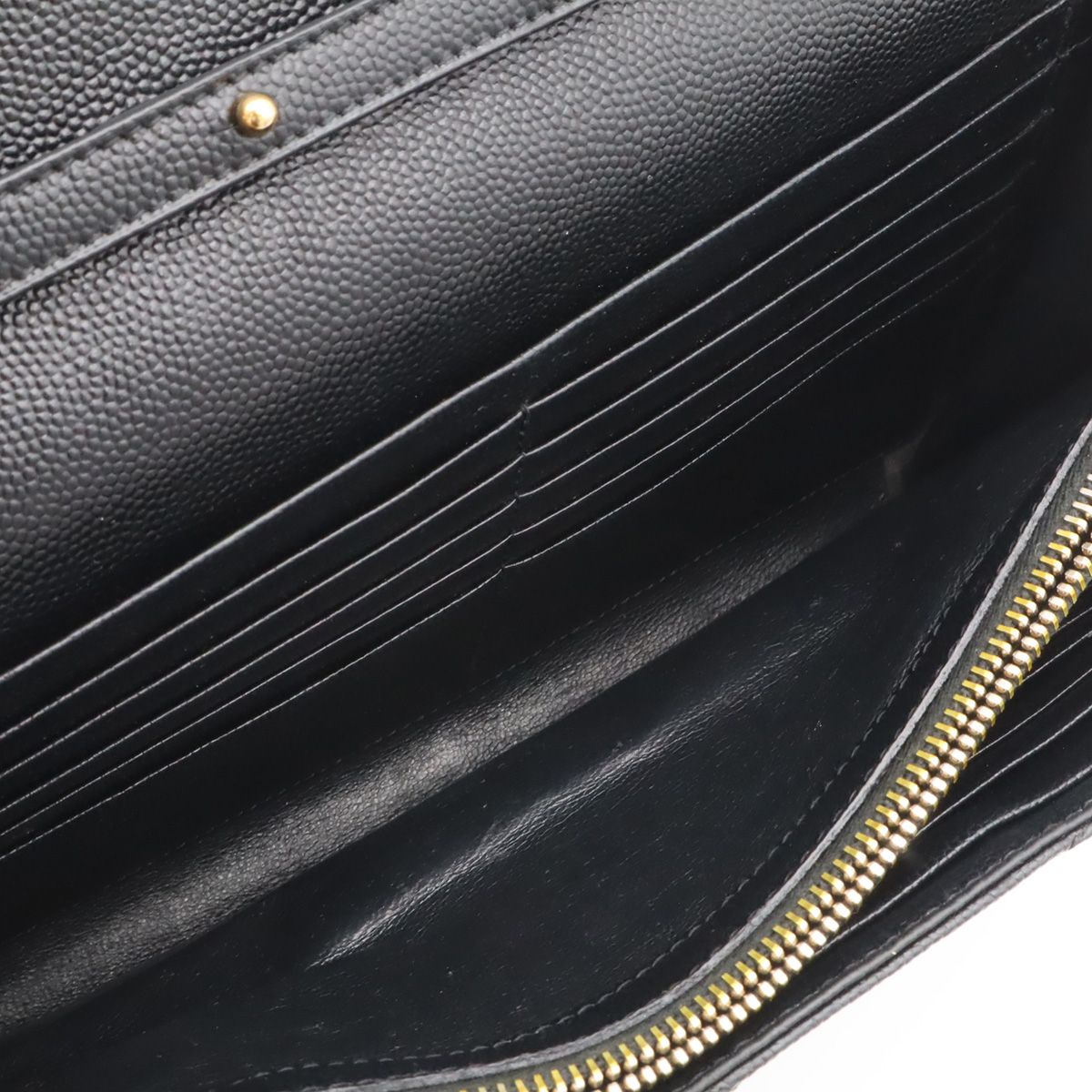 Saint Laurent Paris YSL Cassandra Chain Shoulder Bag 2-Way Clutch Leather Black — view 8