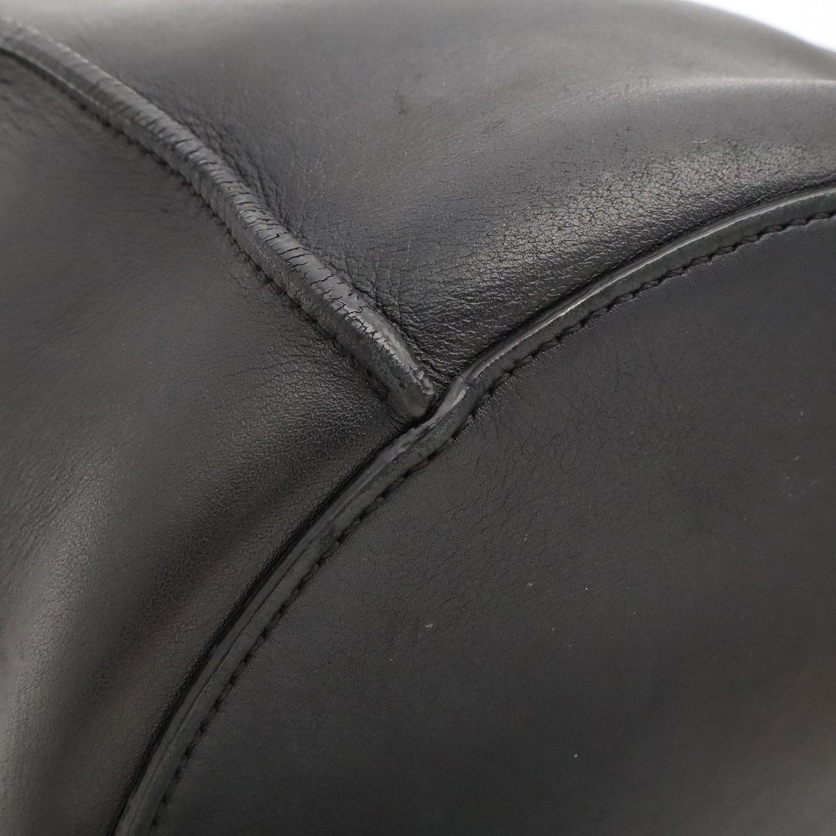 Celine Big Bucket Small Shoulder Bag Leather Black Silver — view 3