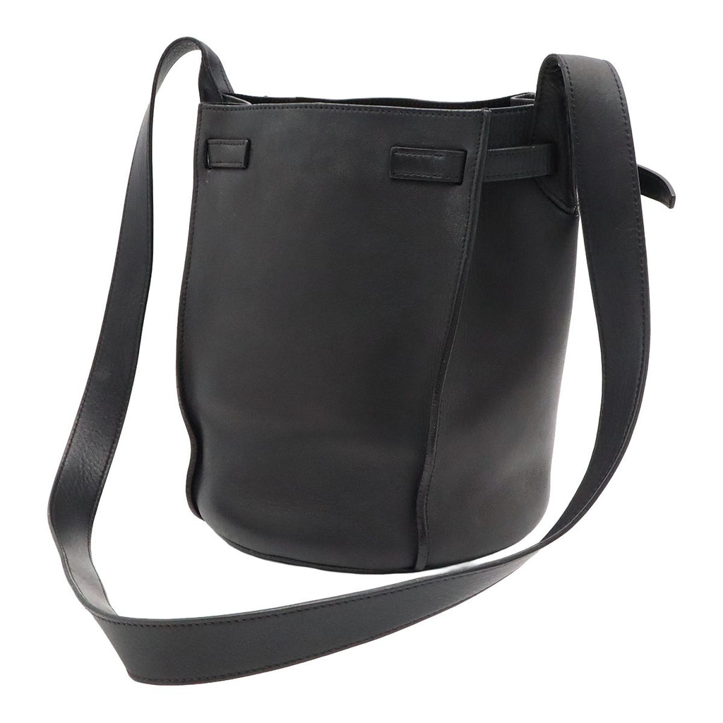 Celine Big Bucket Small Shoulder Bag Leather Black Silver — view 2