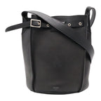 Celine Big Bucket Small Shoulder Bag Leather Black Silver