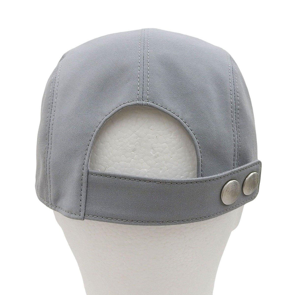 Hermes Nevada Puzzle Sellier Buttons Leather Use Hat Baseball Cap Gray 57 — view 4