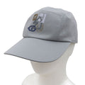 Hermes Nevada Puzzle Sellier Buttons Leather Use Hat Baseball Cap Gray 57