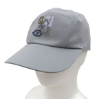 Hermes Nevada Puzzle Sellier Buttons Leather Use Hat Baseball Cap Gray 57