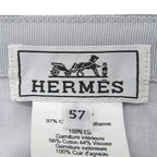 Hermes Nevada Puzzle Sellier Buttons Leather Use Hat Baseball Cap Gray 57 — view 8