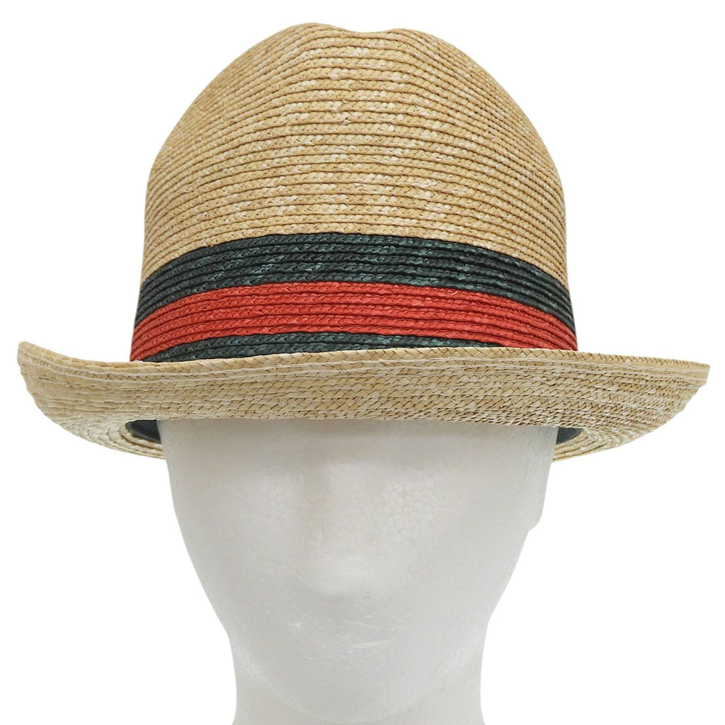 Gucci Sherry Line Web Straw Hat Natural — view 3