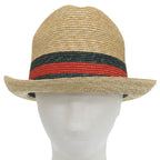 Gucci Sherry Line Web Straw Hat Natural — view 3