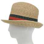 Gucci Sherry Line Web Straw Hat Natural — view 4
