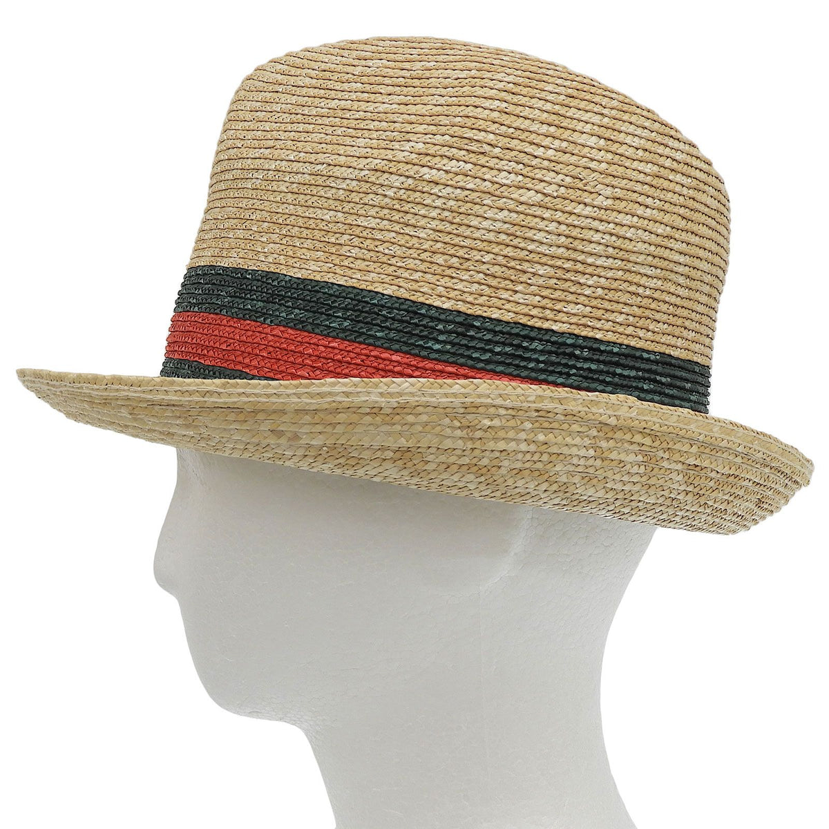 Gucci Sherry Line Web Straw Hat Natural — view 4