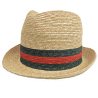 Gucci Sherry Line Web Straw Hat Natural