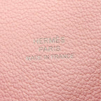 Hermes Calvi Veau Epsom Silver Card Case Pink — view 8