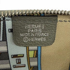 Hermes Azap Compact Mini Silk'in Evercolor Gris Meyer Silver Coin Purse — view 8