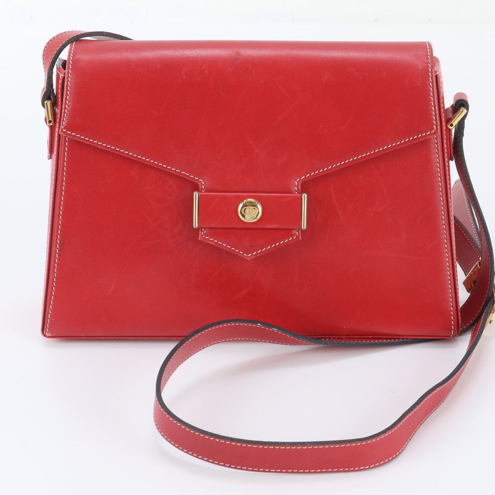 Dior Vintage Leather Shoulder Bag Crossbody
