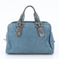 Gucci Nubuck Python Leather Handbag Tote Gold