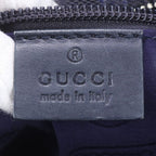 Gucci GG Supreme Leather Tote Bag Shoulder Hand Navy — view 8