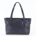 Gucci GG Supreme Leather Tote Bag Shoulder Hand Navy
