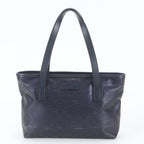 Gucci GG Supreme Leather Tote Bag Shoulder Hand Navy