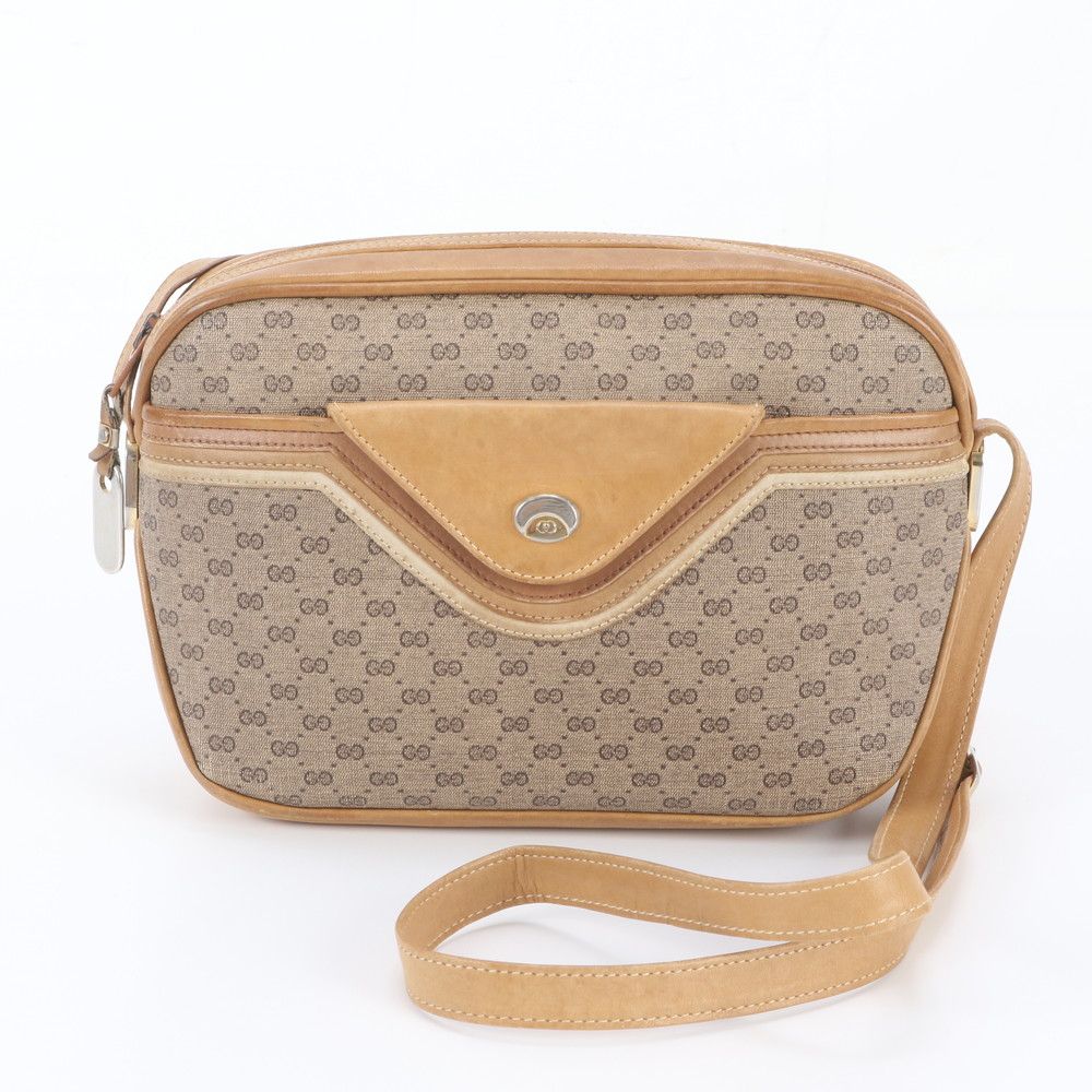 Gucci Vintage Micro GG Leather Shoulder Bag