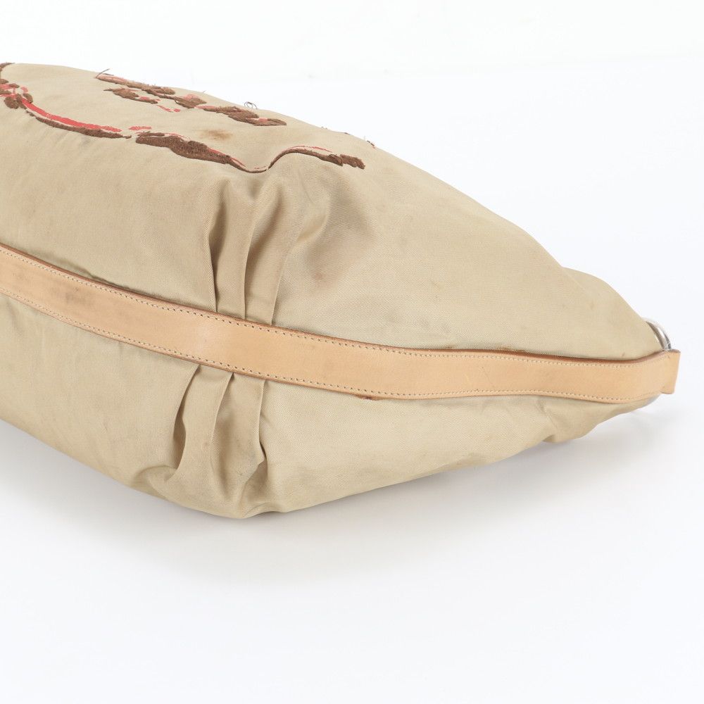 Prada Tessuto Nylon Leather Shoulder Bag — view 4