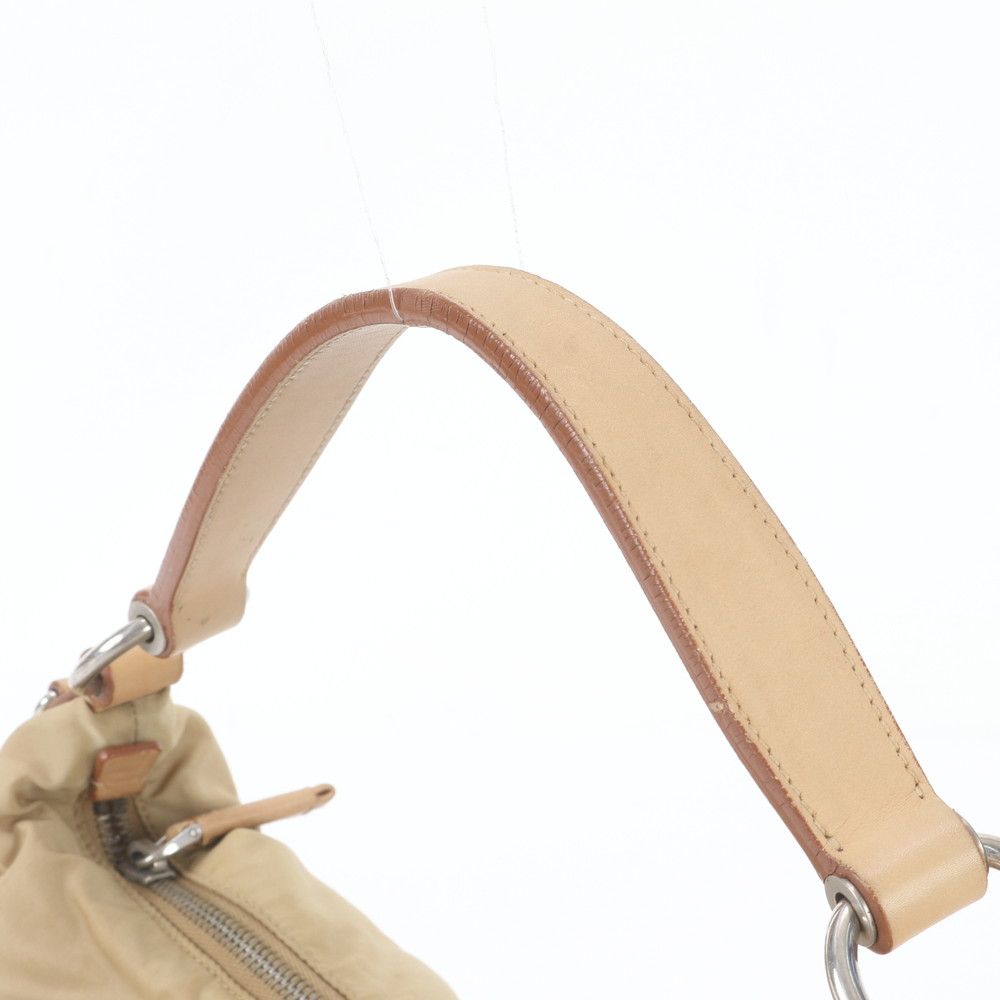 Prada Tessuto Nylon Leather Shoulder Bag — view 2