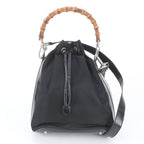 Gucci Vintage Bamboo Leather 2-Way Shoulder Bag