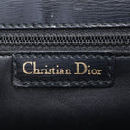 Dior Vintage Leather Handbag Tote Black — view 8