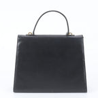 Dior Vintage Leather Handbag Tote Black — view 3