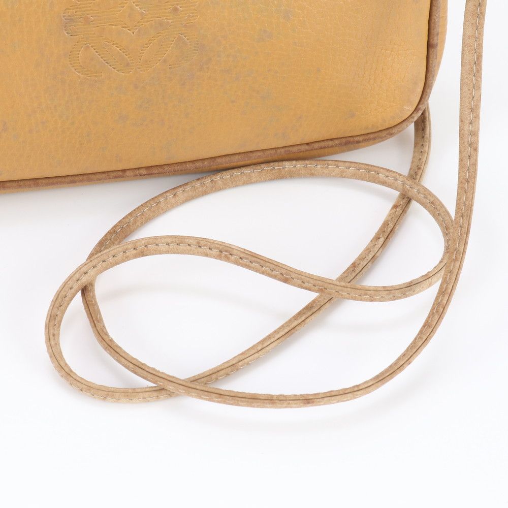 Loewe Anagram Leather Shoulder Bag Crossbody Brown Hand — view 2