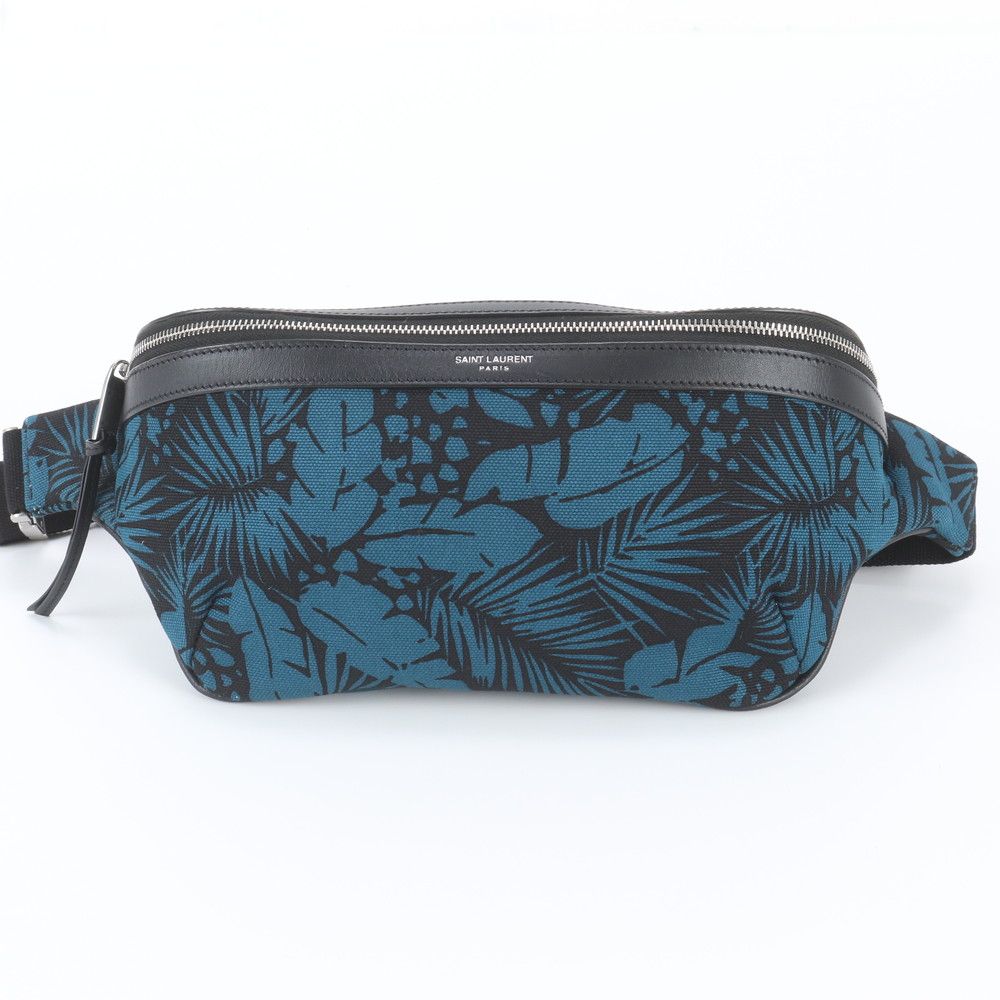 Saint Laurent YSL Paris Botanical Leather 2-Way Belt Bag Crossbody Waist Pouch — view 2