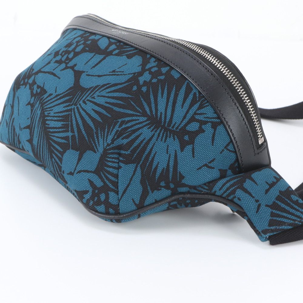 Saint Laurent YSL Paris Botanical Leather 2-Way Belt Bag Crossbody Waist Pouch — view 4