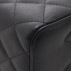 Chanel Quilted Chain Vanity Shoulder Bag Caviar Leather Black — view 6