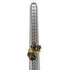 Gucci Double Tiger Head Ring Metal Black Enamel Gold — view 7