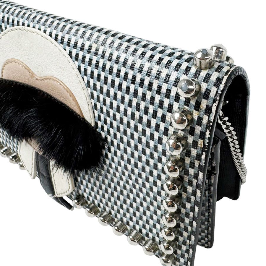 Fendi Crossbody Shoulder Bag Carlito Studded Chain Wallet — view 6