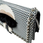 Fendi Crossbody Shoulder Bag Carlito Studded Chain Wallet — view 6