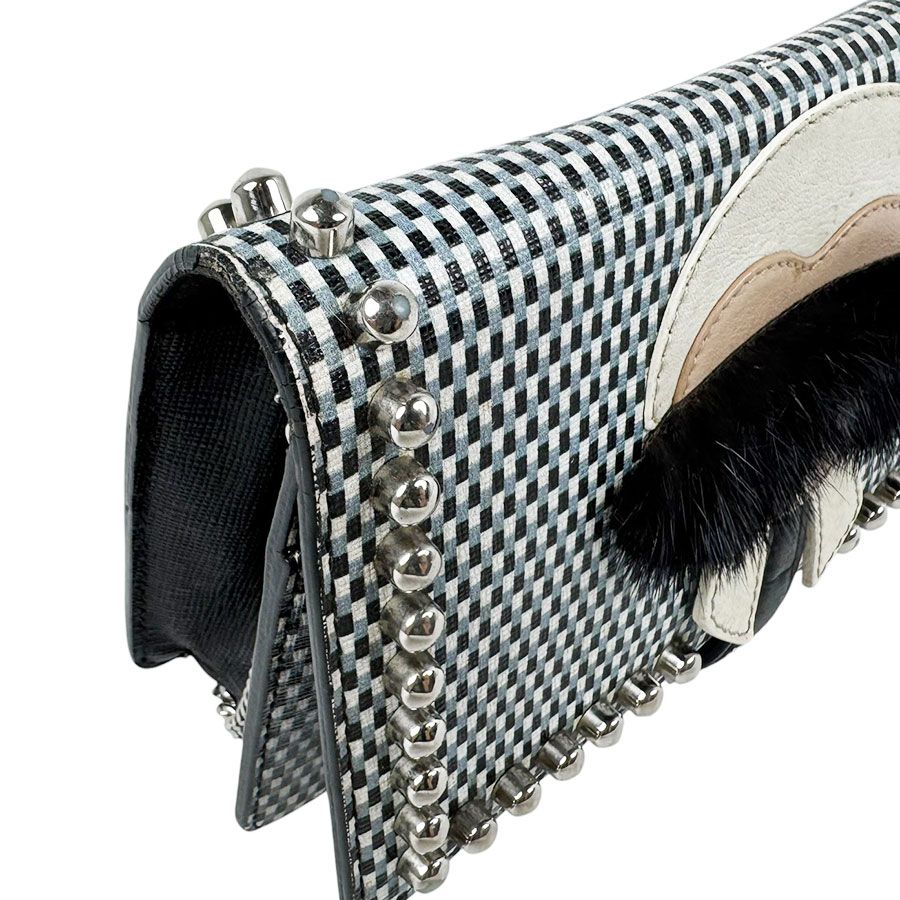 Fendi Crossbody Shoulder Bag Carlito Studded Chain Wallet — view 7