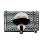 Fendi Crossbody Shoulder Bag Carlito Studded Chain Wallet