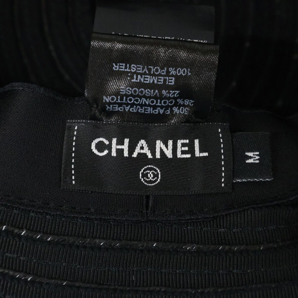 Chanel 22P CC Logo Paper Bucket Hat — view 7
