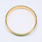Hermes Olympe Lizard Bracelet Green — view 6