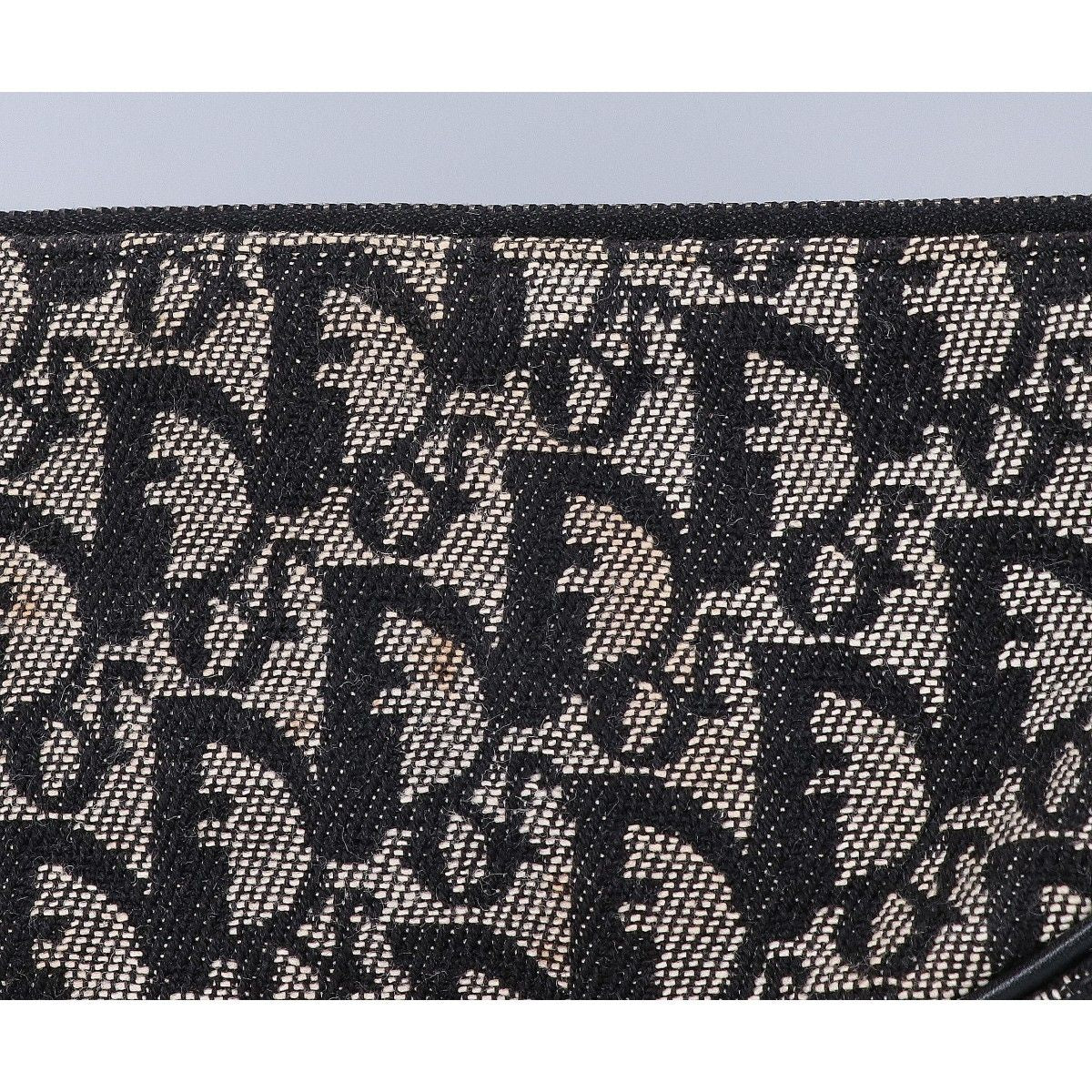 Dior Trotter Jacquard Saddle Pouch — view 8