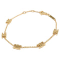 Celine Triomphe Mini Bracelet Gold Finish Brass