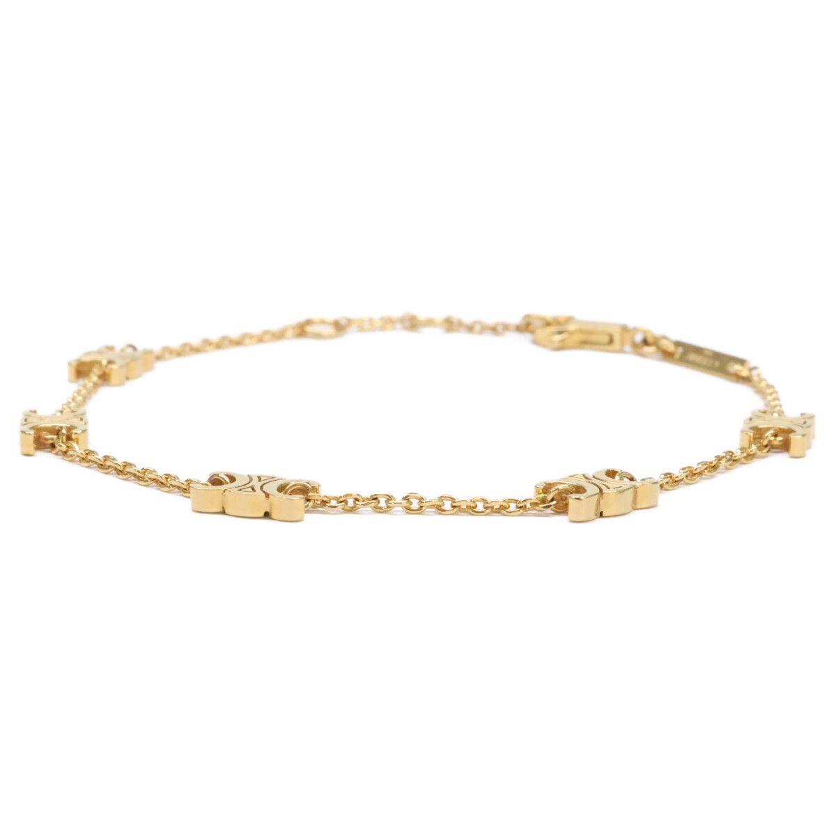 Celine Triomphe Mini Bracelet Gold Finish Brass — view 2