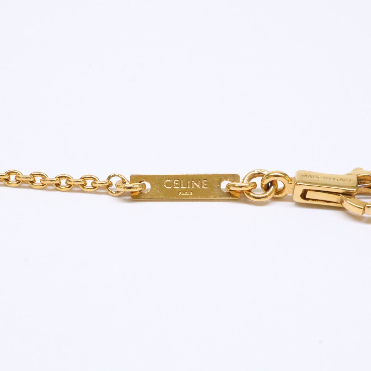 Celine Triomphe Mini Bracelet Gold Finish Brass — view 6