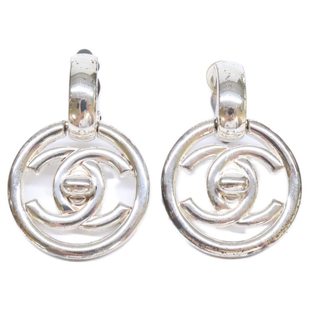 Chanel 97P Turnlock CC Logo Earrings