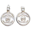 Chanel 97P Turnlock CC Logo Earrings