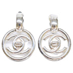 Chanel 97P Turnlock CC Logo Earrings