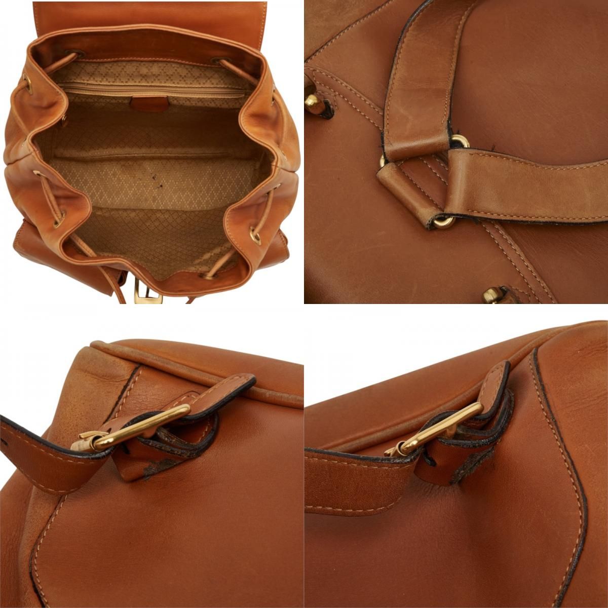 Gucci Bamboo Backpack Brown Leather — view 8