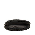 Dior Plisse Gathered Handbag Black Leather — view 3