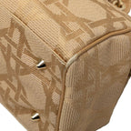 Dior Cannage Handbag Beige Canvas Leather — view 7